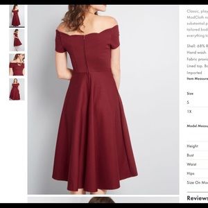 Modcloth Timeless Favorite Off-Shoulder Dress